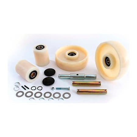 Gps - Generic Parts Service Complete Wheel Kit for Manual Pallet Jack GWK-2186-CK - Fits Uline Model No  H-2186 GWK-2186-CK